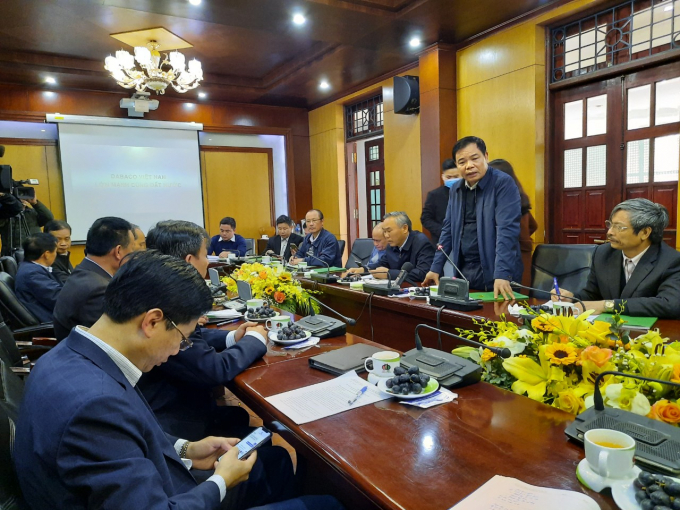Bộ trưởng Nguyễn Xuân Cường làm việc với Tập đoàn Dabaco tại Bắc Ninh.