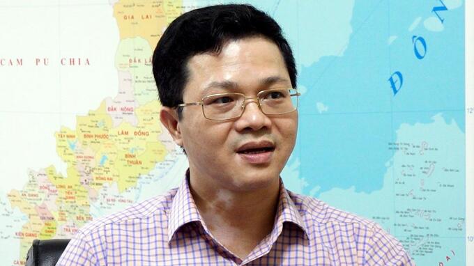 Quyền Cục trưởng Cục Thú y Nguyễn Văn Long trả lời phỏng vấn Báo Nông nghiệp Việt Nam. Ảnh: BT.